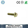 M8 kacang bolt hex flange bolt bolt zink trivalen kuning